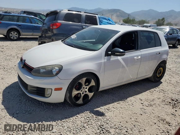 2012 Volkswagen Golf GTI Autobahn with VIN WVWHV7AJ7CW291246, listed as a Copart auction lot 61469265 with 137,884 mi miles and Salvage title. Bid and sale history available at DreamBid. Image 1.