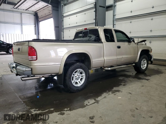 2004 Dodge Dakota SLT with VIN 1D7HG42N94S549694, listed as a Copart auction lot 56888845 with 166,130 mi miles and Salvage title. Bid and sale history available at DreamBid. Image 3.