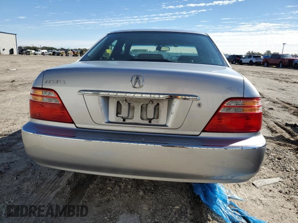 2001 Acura RL with VIN JH4KA965X1C002284, listed as a Copart auction lot 89134495 with 116,616 mi miles and Salvage Title. Bid and sale history available at carsss.com. Image 6.