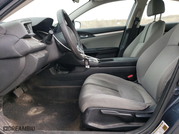 2017 Honda Civic Sedan EX with VIN 19XFC2F75HE201171, listed as a Copart auction lot 51322215 with 170,557 mi miles and Salvage Title. Bid and sale history available at carsss.com. Image 7.