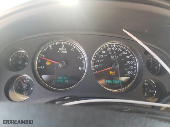 2007 Chevrolet Suburban LT with VIN 1GNFC16067R252699, listed as a Copart auction lot 46842015 with 279,283 mi miles and Salvage Title. Bid and sale history available at carsss.com. Image 9.