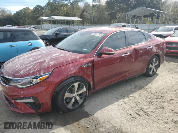 2020 Kia Optima LX with VIN 5XXGT4L39LG449165, listed as a Copart auction lot 41581765 with 42,202 mi miles and Non Repairable. Bid and sale history available at carsss.com. Image 1.