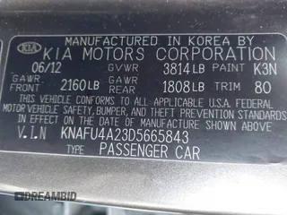 2013 Kia Forte EX with VIN KNAFU4A23D5665843, listed as a IAAI auction lot 41944758 with 1 mi miles. Bid and sale history available at carsss.com. Image 9.