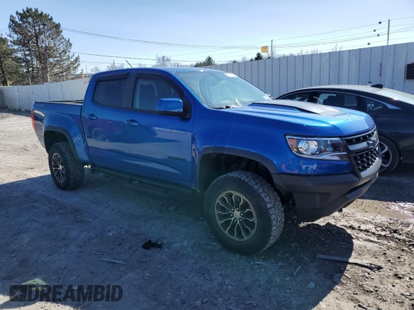 2020 Chevrolet Colorado 4WD ZR2 with VIN 1GCGTEEN6L1133626, listed as a Copart auction lot 50970555 with 67,034 mi miles and Salvage title. Bid and sale history available at DreamBid. Image 4.
