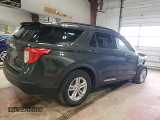 2024 Ford Explorer XLT with VIN 1FMSK8DH9RGA85695, listed as a Copart auction lot 50570395 with 9,557 mi miles and Salvage Title. Bid and sale history available at carsss.com. Image 3.