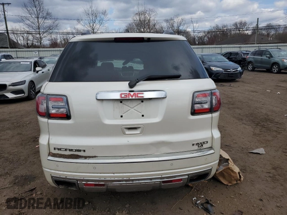 2014 GMC Acadia Denali with VIN 1GKKVTKD7EJ357774, listed as a Copart auction lot 52518175 with Not Provided miles and Salvage Title. Bid and sale history available at carsss.com. Image 6.