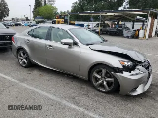 2014 Lexus IS with VIN JTHBF1D23E5019594, listed as a Copart auction lot 53524395 with 41,798 mi miles and Salvage Title. Bid and sale history available at carsss.com. Image 4.