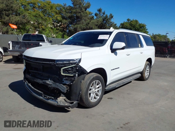 2023 Chevrolet Suburban LT with VIN 1GNSKCKD9PR339180, listed as a IAAI auction lot 41816541 with 60,537 mi miles and . Bid and sale history available at DreamBid. Image 2.
