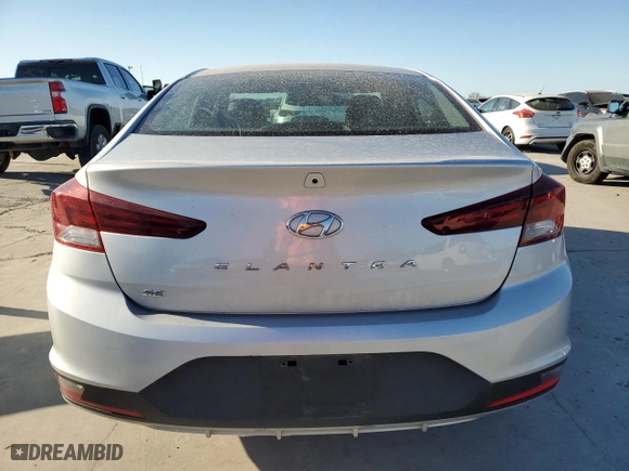 2019 Hyundai Elantra SE with VIN KMHD74LFXKU833512, listed as a Copart auction lot 50049725 with 48,307 mi miles and Salvage Title. Bid and sale history available at carsss.com. Image 6.