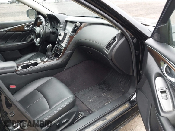 2018 Infiniti Q50 3.0t LUXE with VIN JN1EV7AR3JM438408, listed as a IAAI auction lot 42196488 with 134,519 mi miles. Bid and sale history available at carsss.com. Image 5.