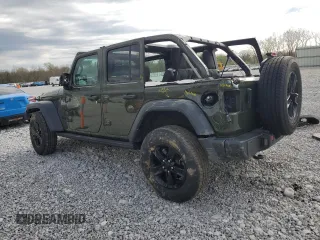 2023 Jeep Wrangler Sport S with VIN 1C4HJXDG0PW629815, listed as a Copart auction lot 53826875 with 9,260 mi miles and Salvage Title. Bid and sale history available at DreamBid. Image 2.