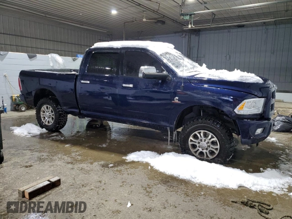 2017 Ram 2500 Laramie with VIN 3C6UR5FLXHG571712, listed as a Copart auction lot 43586025 with 197,337 mi miles and Salvage Title. Bid and sale history available at carsss.com. Image 4.