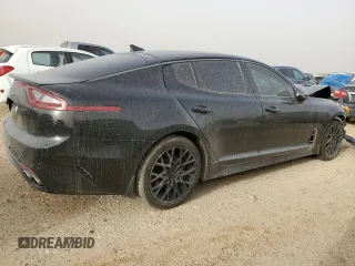 2020 Kia Stinger GT-Line with VIN KNAE15LA6L6086949, listed as a Copart auction lot 47809245 with 69,586 mi miles and Salvage Title. Bid and sale history available at DreamBid. Image 3.