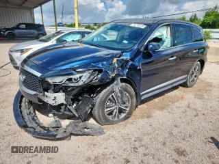 2019 Infiniti QX60 Pure with VIN 5N1DL0MN6KC522921, listed as a Copart auction lot 63863455 with 110,817 mi miles and Clean title. Bid and sale history available at DreamBid. Image 1.