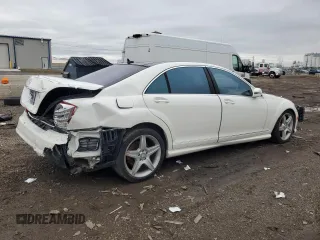 2011 Mercedes-Benz S with VIN WDDNG8GB0BA375333, listed as a Copart auction lot 49381275 with 105,552 mi miles and Salvage Title. Bid and sale history available at carsss.com. Image 3.