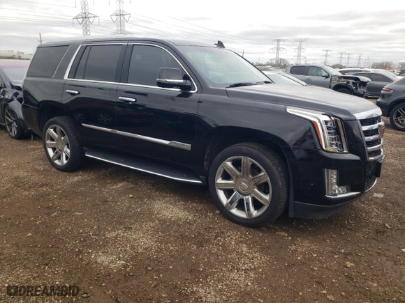 2018 Cadillac Escalade Premium Luxury with VIN 1GYS4CKJ6JR121370, listed as a Copart auction lot 79933714 with 79,398 mi miles and Salvage Title. Bid and sale history available at carsss.com. Image 4.