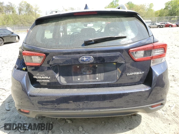 2020 Subaru Impreza Premium with VIN 4S3GTAD67L3719761, listed as a Copart auction lot 54296665 with 54,328 mi miles and Salvage title. Bid and sale history available at DreamBid. Image 6.