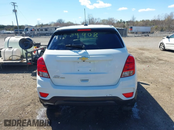 2020 Chevrolet Trax LS with VIN KL7CJNSB1LB090397, listed as a IAAI auction lot 41889908 with 100,435 mi miles. Bid and sale history available at carsss.com. Image 16.