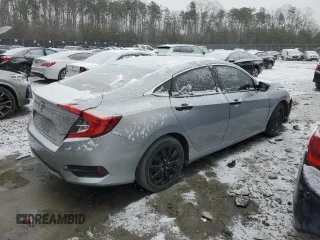 2020 Honda Civic Sedan LX with VIN 2HGFC2F63LH557530, listed as a Copart auction lot 46026685 with 47,272 mi miles and Salvage Title. Bid and sale history available at carsss.com. Image 3.