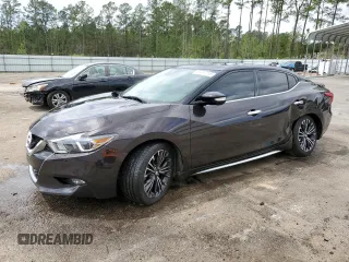 2016 Nissan Maxima SV with VIN 1N4AA6APXGC389289, listed as a Copart auction lot 51057215 with 140,532 mi miles and Salvage Title. Bid and sale history available at DreamBid. Image 1.