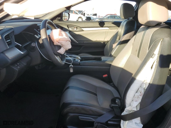 2017 Honda Civic Coupe Touring with VIN 2HGFC3B99HH351805, listed as a Copart auction lot 85308974 with 87,250 mi miles and Salvage Title. Bid and sale history available at carsss.com. Image 7.