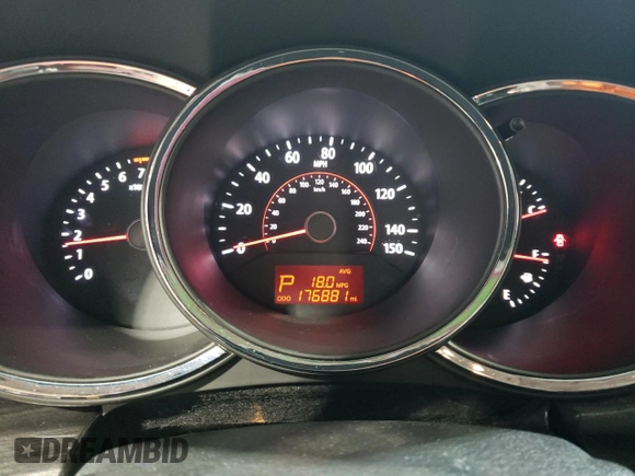 2011 Kia Sorento LX with VIN 5XYKT4A2XBG047542, listed as a Copart auction lot 50230175 with 176,881 mi miles and Salvage Title. Bid and sale history available at DreamBid. Image 9.