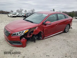 2017 Hyundai Sonata Sport with VIN 5NPE34AF4HH557449, listed as a Copart auction lot 53828695 with 32,103 mi miles and Salvage Title. Bid and sale history available at carsss.com. Image 1.