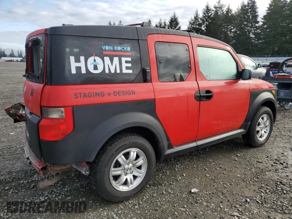 2006 Honda Element EX with VIN 5J6YH28626L020915, listed as a Copart auction lot 51180255 with 225,580 mi miles and Salvage Title. Bid and sale history available at DreamBid. Image 3.