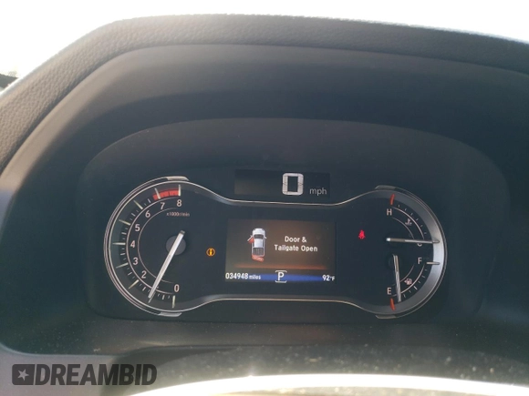 2019 Honda Ridgeline RTL-T with VIN 5FPYK3F69KB028918, listed as a Copart auction lot 59551445 with 34,948 mi miles and Salvage title. Bid and sale history available at DreamBid. Image 9.