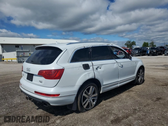 2015 Audi Q7 Premium Plus with VIN WA1LGAFE6FD029046, listed as a Copart auction lot 57629135 with 116,962 mi miles and Salvage title. Bid and sale history available at DreamBid. Image 3.