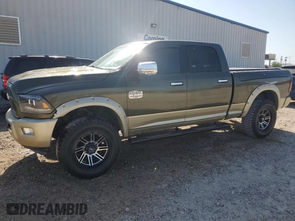 2012 Ram 2500 Laramie Longhorn with VIN 3C6UD5GL6CG240177, listed as a Copart auction lot 52822265 with 191,728 mi miles and Clean Title. Bid and sale history available at carsss.com. Image 1.