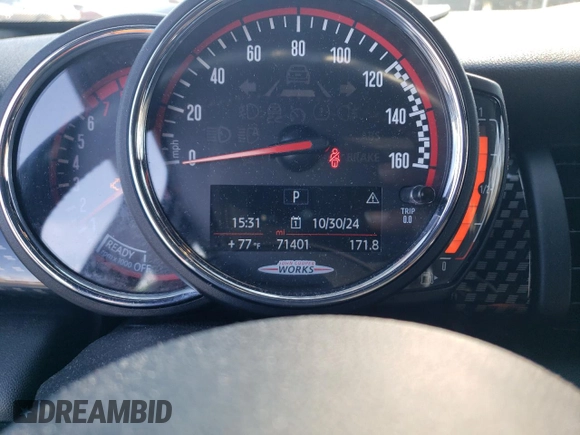2018 MINI Hardtop John Cooper Works with VIN WMWXM9C58J2G49680, listed as a Copart auction lot 77987754 with 71,401 mi miles and Salvage title. Bid and sale history available at DreamBid. Image 9.