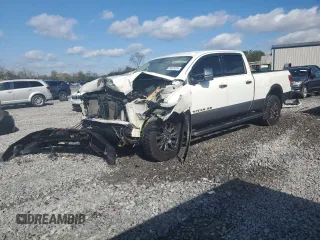 2018 Nissan Titan XD SV with VIN 1N6BA1F46JN527158, listed as a Copart auction lot 80870324 with 134,555 mi miles and Salvage Title. Bid and sale history available at carsss.com. Image 1.