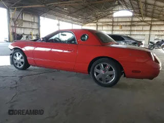 2002 Ford Thunderbird Hardtop Premium with VIN 1FAHP60A52Y117349, listed as a Copart auction lot 87468164 with 135,893 mi miles and Salvage Title. Bid and sale history available at DreamBid. Image 2.