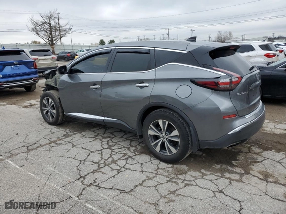 2022 Nissan Murano S with VIN 5N1AZ2AS4NC123565, listed as a Copart auction lot 80870634 with 31,719 mi miles and Salvage Title. Bid and sale history available at carsss.com. Image 2.