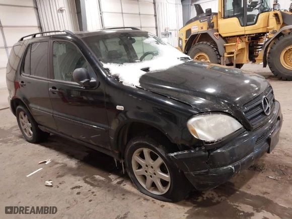 1999 Mercedes-Benz M-Class with VIN 4JGAB72E6XA080355, listed as a IAAI auction lot 41600335 with NaN miles. Bid and sale history available at carsss.com. Image 1.