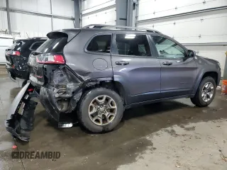 2019 Jeep Cherokee Trailhawk Elite with VIN 1C4PJMBNXKD182846, listed as a Copart auction lot 84090984 with 79,212 mi miles and Salvage title. Bid and sale history available at DreamBid. Image 3.