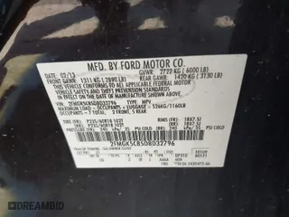 2013 Ford Flex SEL with VIN 2FMGK5C85DBD32796, listed as a IAAI auction lot 42095566 with 166,800 mi miles. Bid and sale history available at carsss.com. Image 9.