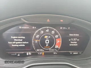 2018 Audi S4 Premium Plus with VIN WAUB4AF47JA001233, listed as a Copart auction lot 57432894 with 98,166 mi miles. Bid and sale history available at carsss.com. Image 9.