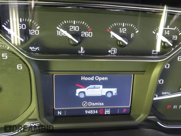 2021 GMC Sierra 1500 SLT z VIN 1GTU9DED7MZ174191, wystawiony jako IAAI lot #40378166 z przebiegiem 94 834 mil mil oraz . Historia ofert i sprzedaży dostępna na DreamBid. Obrazek 7.