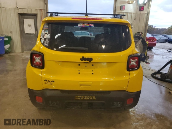2018 Jeep Renegade Altitude with VIN ZACCJBBH2JPG69665, listed as a Copart auction lot 79232424 with 116,247 mi miles and Salvage title. Bid and sale history available at DreamBid. Image 6.