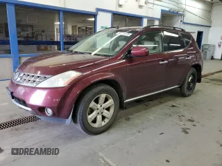 2007 Nissan Murano SL with VIN JN8AZ08W87W633716, listed as a Copart auction lot 50526175 with 197,381 mi miles and Salvage Title. Bid and sale history available at DreamBid. Image 1.