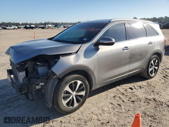 2017 Kia Sorento EX with VIN 5XYPH4A16HG207150, listed as a Copart auction lot 48208525 with 55,471 mi miles and Salvage title. Bid and sale history available at DreamBid. Image 1.