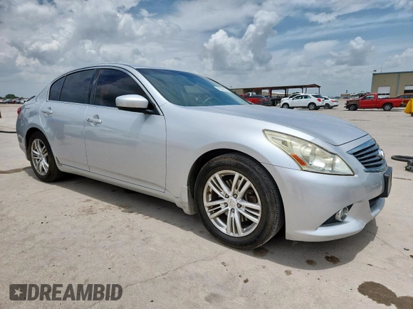 2012 Infiniti G25 Journey with VIN JN1DV6AP5CM810712, listed as a Copart auction lot 63516025 with 177,219 mi miles and Salvage title. Bid and sale history available at DreamBid. Image 4.