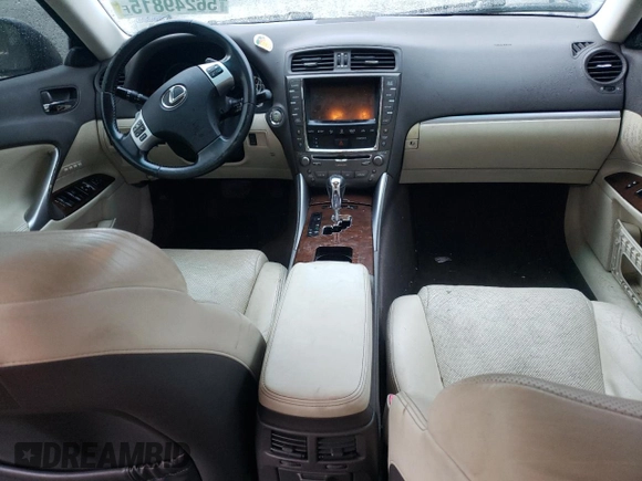 2012 Lexus IS 250 with VIN JTHCF5C26C2035865, listed as a Copart auction lot 56249815 with 120,558 mi miles and Salvage title. Bid and sale history available at DreamBid. Image 8.