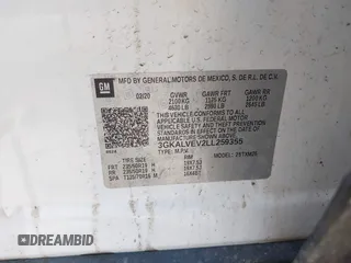 2020 GMC Terrain SLT с VIN 3GKALVEV2LL259355, выставлен на аукционе IAAI как лот 42371288 с пробегом 127 817 миль миль и . История ставок и продаж доступна на DreamBid. Изображение 9.