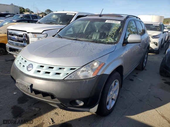 2004 Nissan Murano SL with VIN JN8AZ08T74W217321, listed as a Copart auction lot 44532404 with 208,908 mi miles and Clean Title. Bid and sale history available at carsss.com. Image 1.