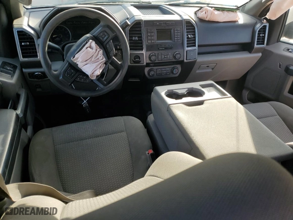 2017 Ford F-150 XL with VIN 1FTEW1C86HFC52758, listed as a Copart auction lot 44631895 with 0 mi miles and Salvage Title. Bid and sale history available at carsss.com. Image 8.