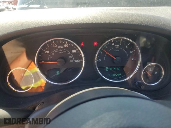 2017 Jeep Wrangler Unlimited Sport with VIN 1C4HJWDG8HL744823, listed as a Copart auction lot 65827465 with 51,859 mi miles and Salvage title. Bid and sale history available at DreamBid. Image 9.