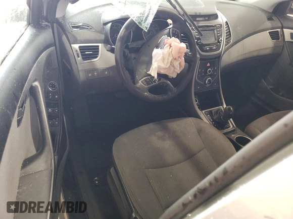 2014 Hyundai Elantra SE z VIN KMHDH4AE5EU164707, wystawiony jako Copart lot #57222345 z przebiegiem Nie podano mil oraz Szkoda całkowita • Salvage title. Historia ofert i sprzedaży dostępna na DreamBid. Obrazek 8.